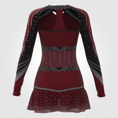 custom maroon and gold competition cheer uniforms red 1