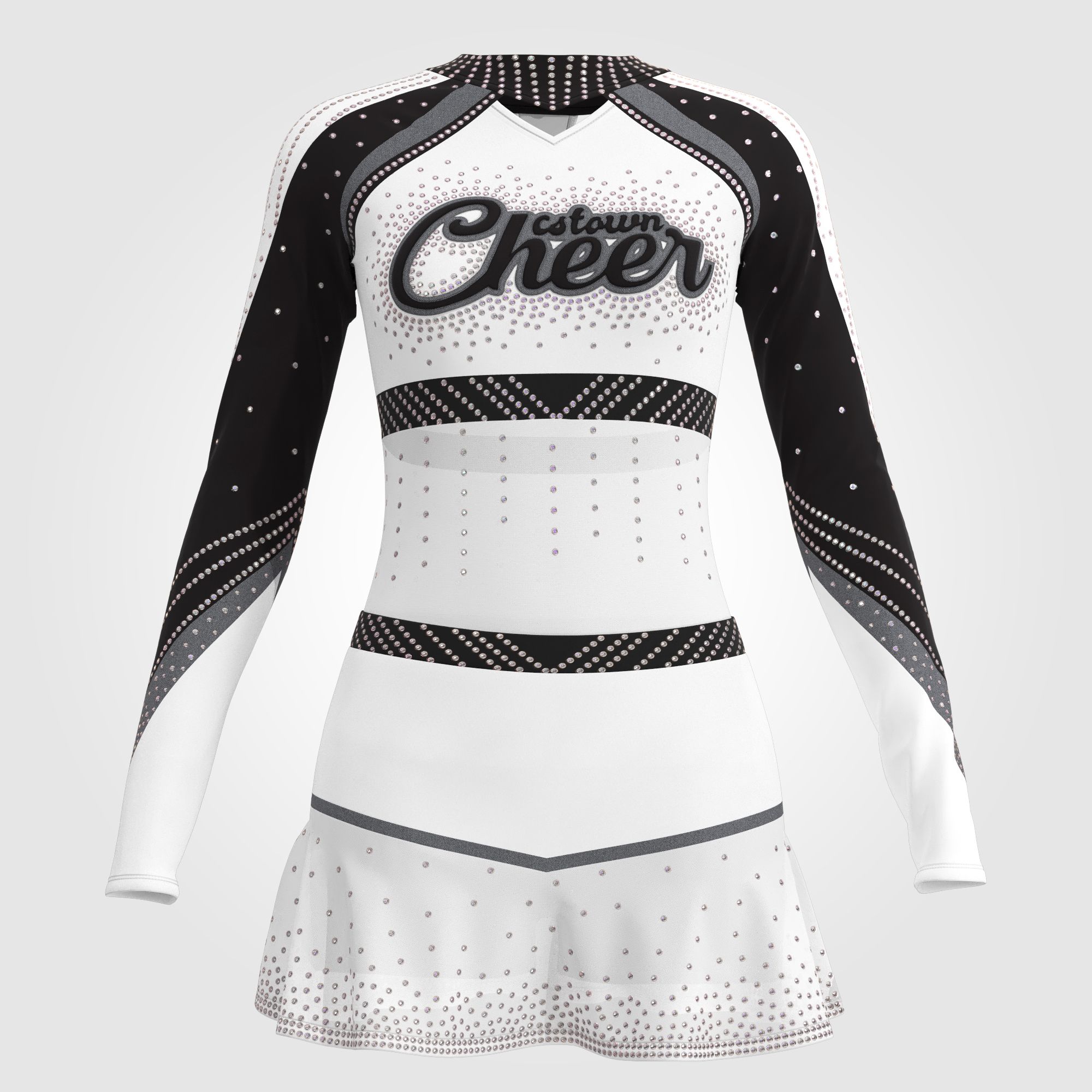 custom maroon and gold competition cheer uniforms