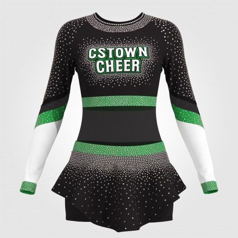 diy glitter cheer clothes black 0