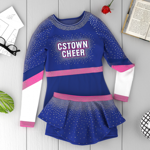 diy glitter cheer clothes pink 6