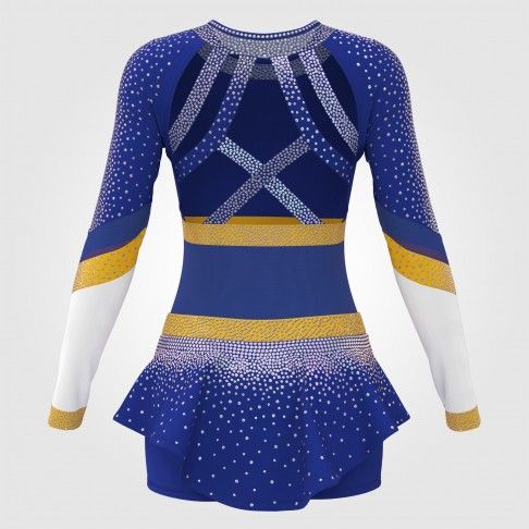 diy glitter cheer clothes yellow 1