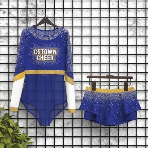 diy glitter cheer clothes yellow 5