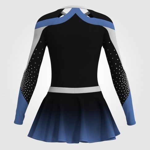 one piece cheer clothes blue 1