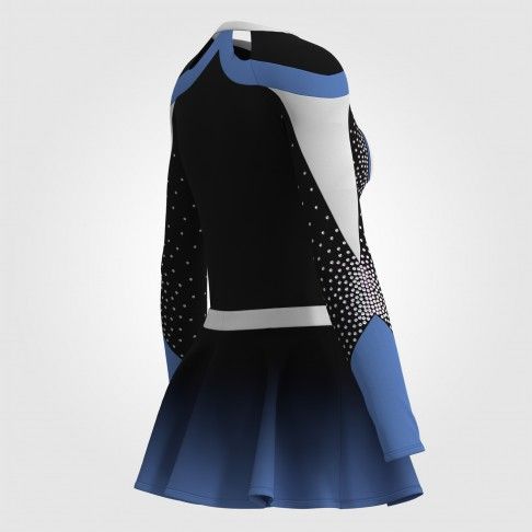 one piece cheer clothes blue 4