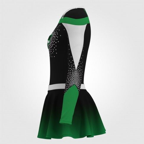 one piece cheer clothes green 2