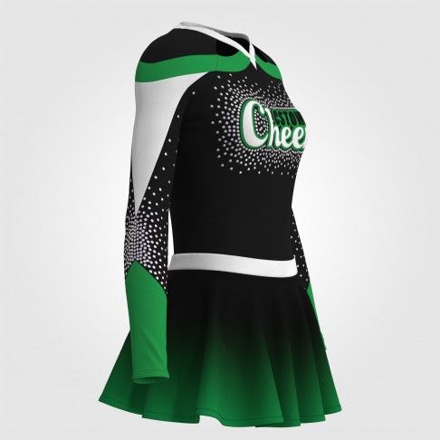 one piece cheer clothes green 3