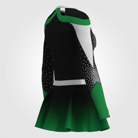 one piece cheer clothes green 4
