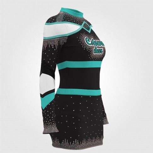 all star red cheer uniform green 3