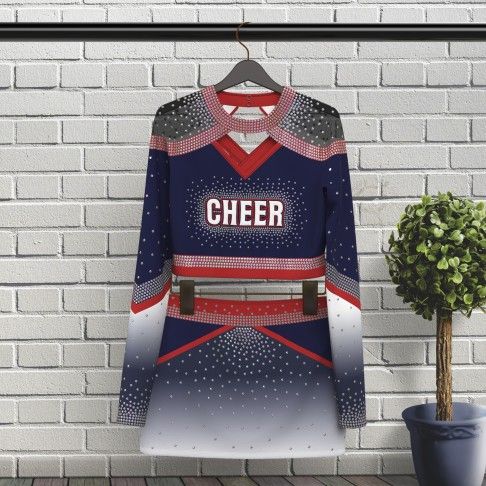 cheap blue diy cheer uniforms blue 5