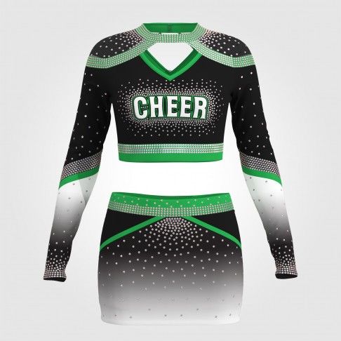 cheap blue diy cheer uniforms green 0