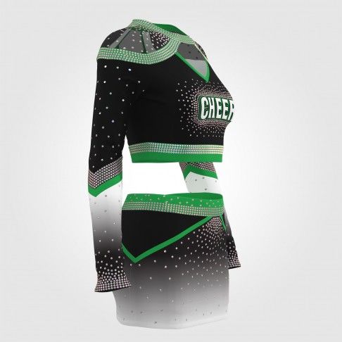 cheap blue diy cheer uniforms green 3