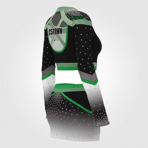 cheap blue diy cheer uniforms green 4