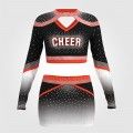 cheap blue diy cheer uniforms orange