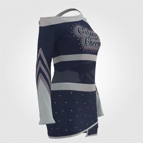 green and black cheap youth cheer uniforms template blue 3