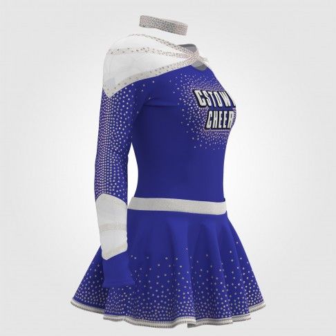 wholesale black and red cheer uniforms blue 3