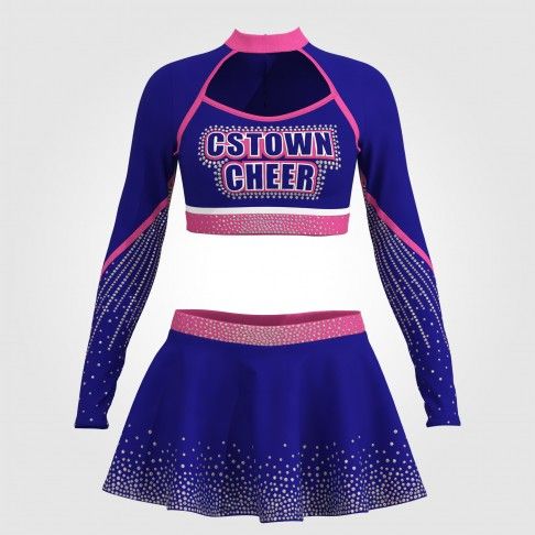purple dance team cheer uniforms blue 0