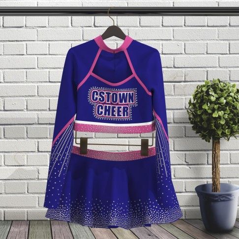 purple dance team cheer uniforms blue 5