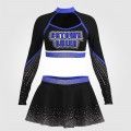 purple dance team cheer uniforms lycra blue