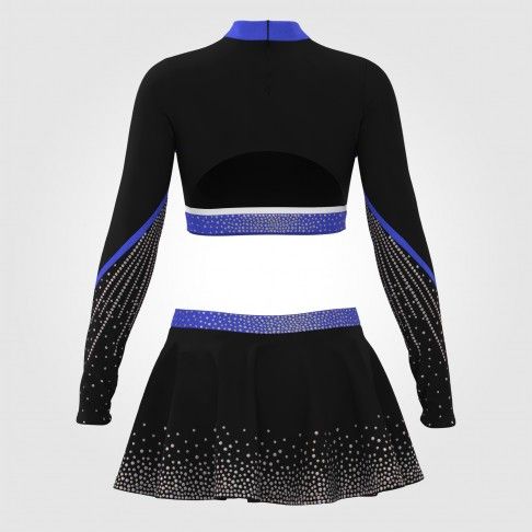 purple dance team cheer uniforms lycra blue 1