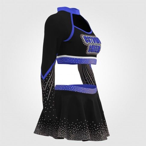 purple dance team cheer uniforms lycra blue 3