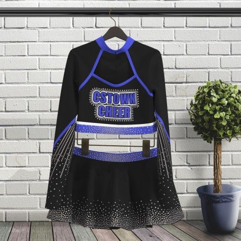 purple dance team cheer uniforms lycra blue 5