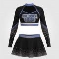 purple dance team cheer uniforms grey