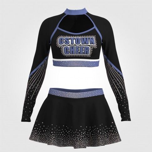 purple dance team cheer uniforms grey 0