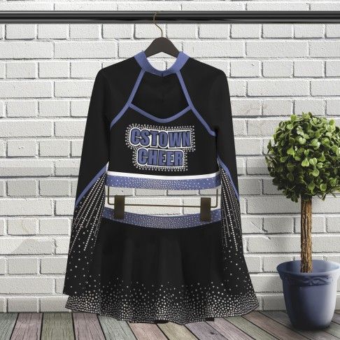 purple dance team cheer uniforms grey 5