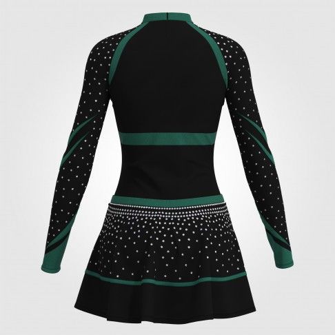 black team leader cheer sets green 1