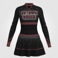 black team leader cheer sets red