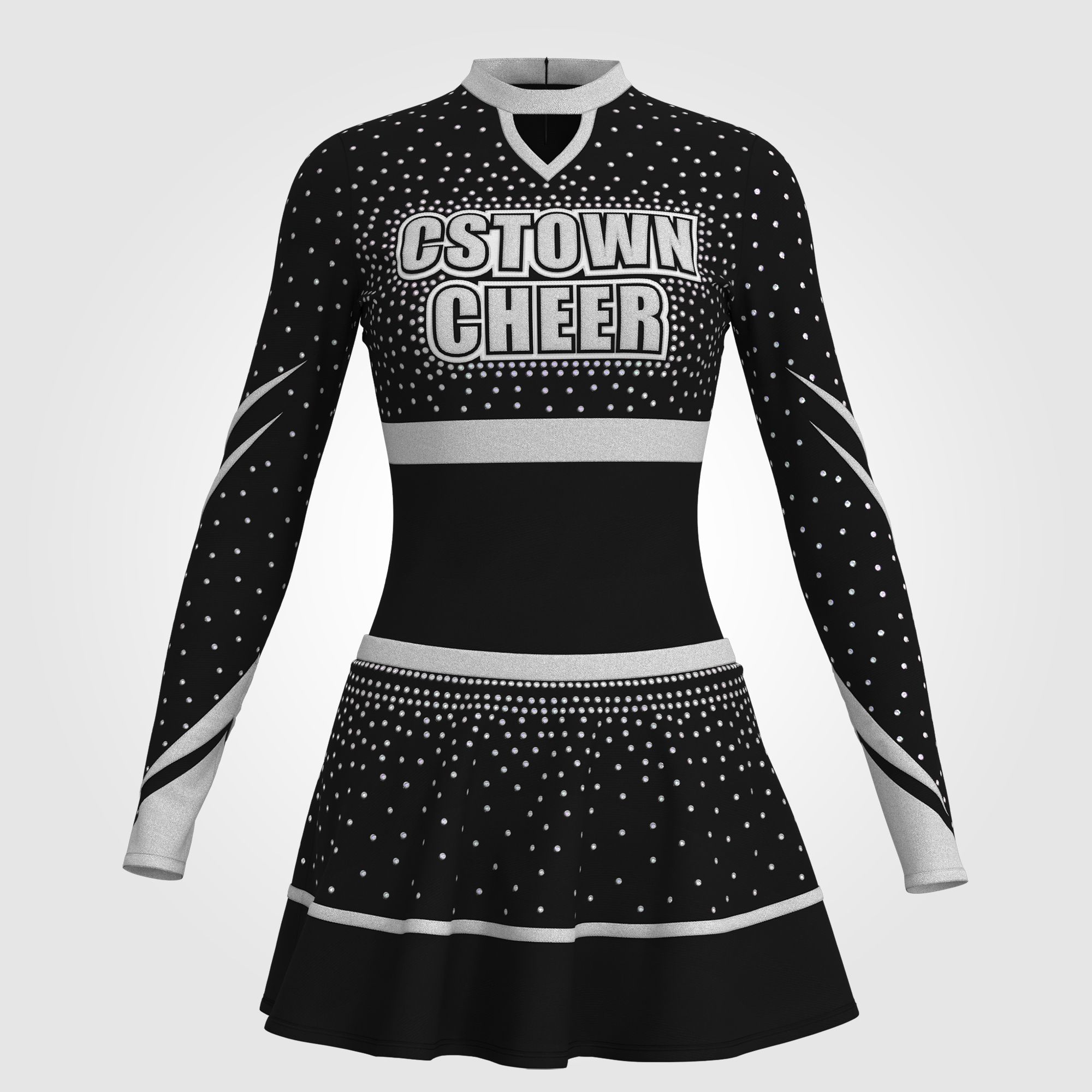 black team leader cheer sets