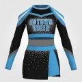 black and yellow cute cheer uniforms blue