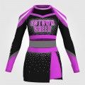 black and yellow cute cheer uniforms pink