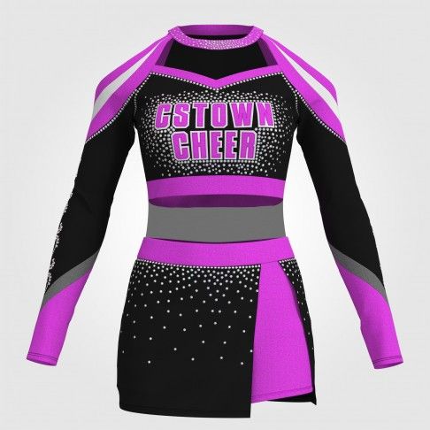 black and yellow cute cheer uniforms pink 0