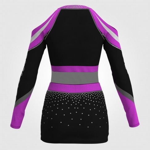 black and yellow cute cheer uniforms pink 1