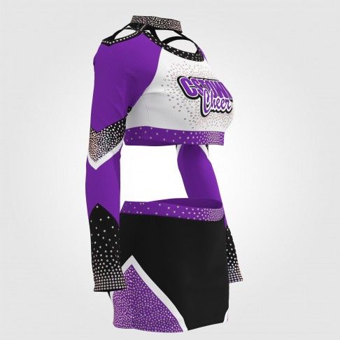 design all star cheap purple cheerleading uniform purple 3