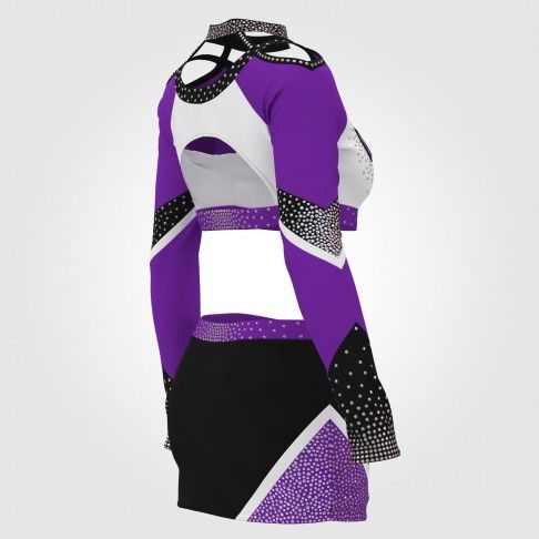 design all star cheap purple cheerleading uniform purple 4