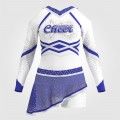 wholesale black and green modest cheer uniforms blue