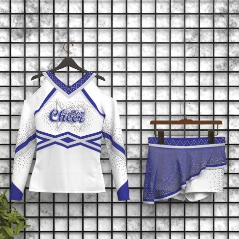 wholesale black and green modest cheer uniforms blue 5