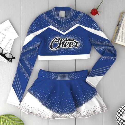 make your own cheerleader outfit blue and white supply store blue 6