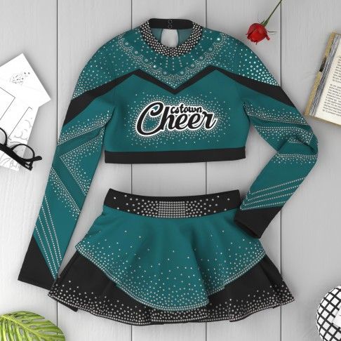 make your own cheerleader outfit blue and white supply store green 6