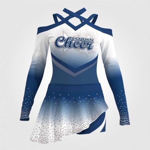 custom youth purple cheer shells blue 0