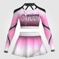 custo blue and white mcheer costume  pink