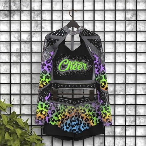 custom hot black and blue cheer costume matt three colors 5