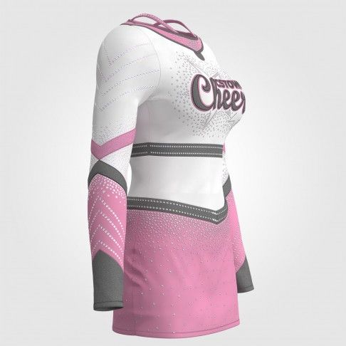 custom blue and gold cheerleading uniforms pink 3