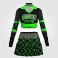 cheap green cheerleading clothes black