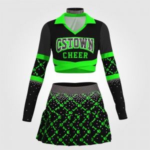 cheap green cheerleading clothes