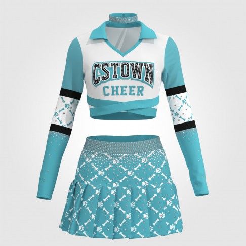 cheap green cheerleading clothes white 0