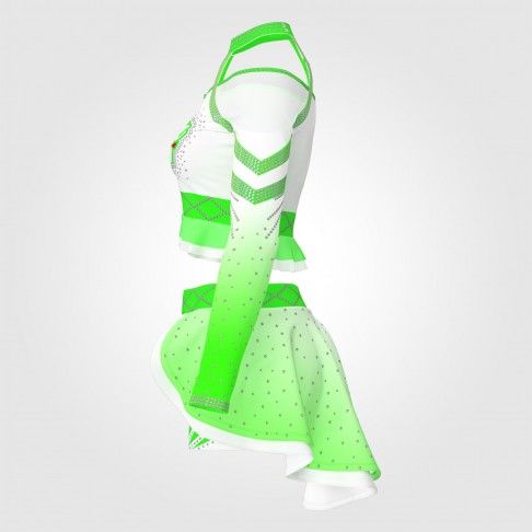 youth two piece purple cheerleader apparel green 2