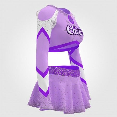 cheap retro royal blue cheer uniforms purple 3